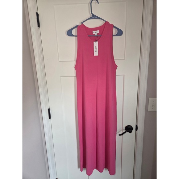 The Drop Dresses & Skirts - The Drop Women Pink Sleeveless Ribbed Knit Midi Column Dress Size S NWT